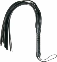 Easytoys Leather Flogger Whip Small Black