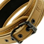 Fetish Submissive Collar With Leash Brown