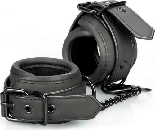 IntoYou Shadow Handcuffs Vegan Leather Black