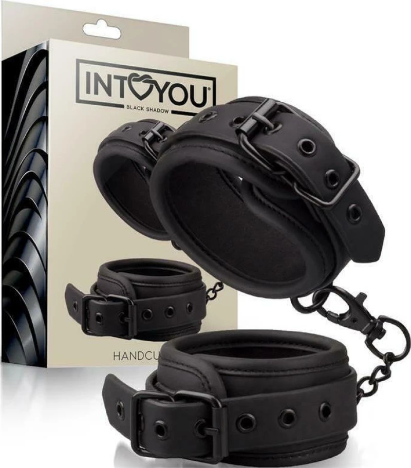 IntoYou Shadow Handcuffs Vegan Leather Black