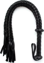 Fetish Addict Braided Flogger Black 75cm