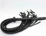 Fetish Addict Braided Flogger Black 75cm