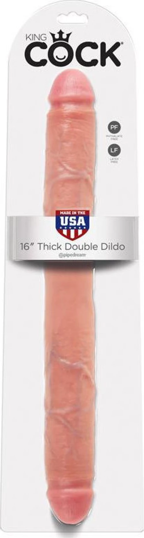 Pipedream King Cock Thick Double Dildo 41cm Flesh