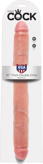 Pipedream King Cock Thick Double Dildo 41cm Flesh