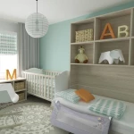 Interbaby Προστατευτικό Κρεβατιού Giraffe Grey