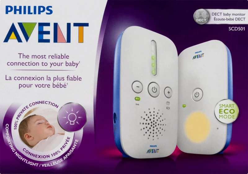 Philips Avent - Συσκευή Παρακολούθησης Μωρού Dect (Scd502) - 1Τμχ