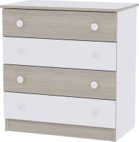Βρεφική Συρταριέρα White Amber 81x50x86cm