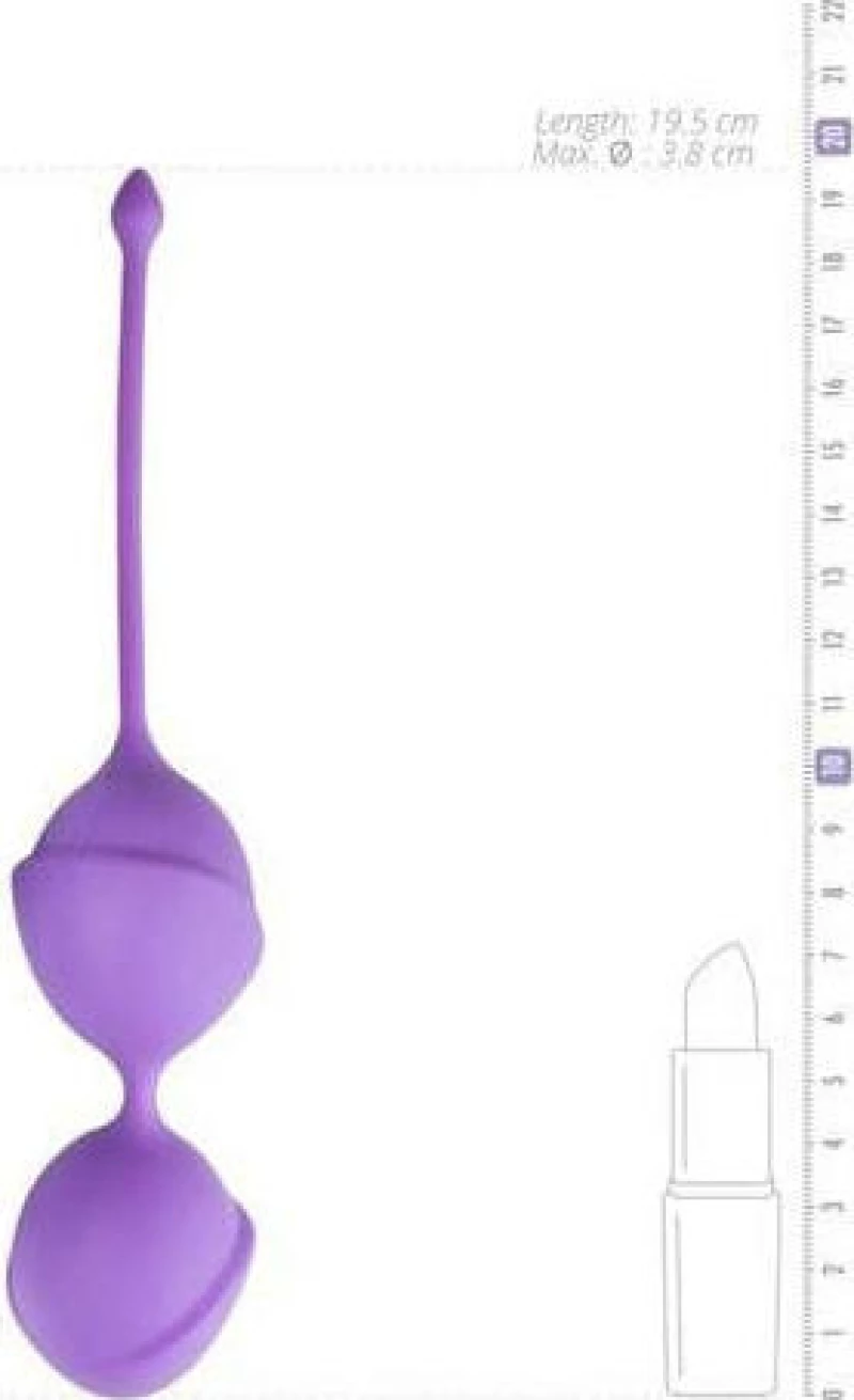 Easytoys Geisha Collection Double Vagina Balls Purple