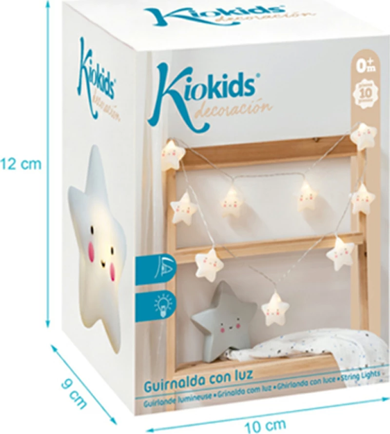 Kiokids Φωτάκια Διακόσμησης Δωματίου Αστεράκια 2801 10τμχ