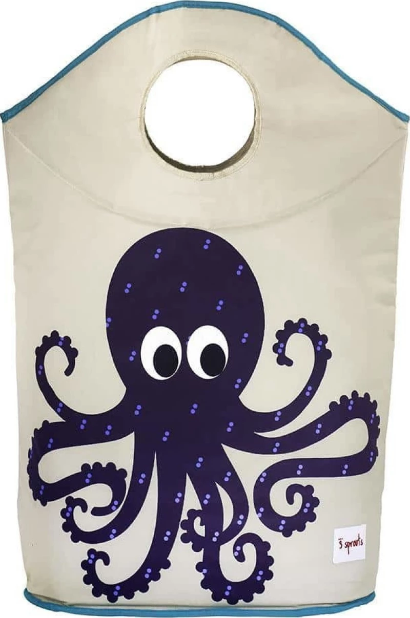 3 Sprouts Laundry Hamper Octopus