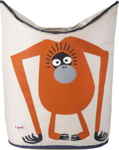 3 Sprouts Laundry Hamper Orangutan