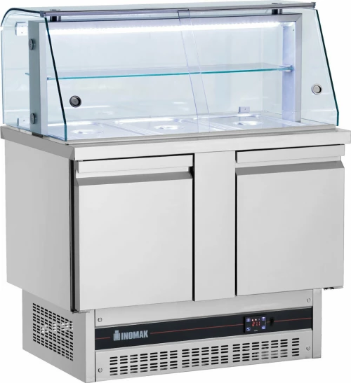 Ψυγείο Σαλατών 108X70X130Cm Με Βιτρίνα Inomak Bvv7300