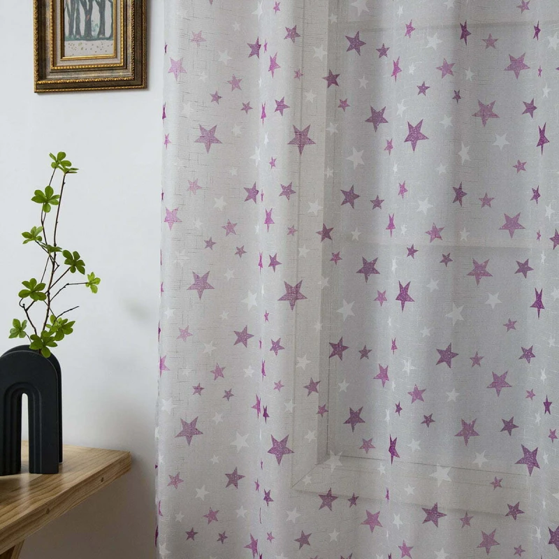 Beauty Home Κουρτίνα Αστέρια 280x280cm 6122