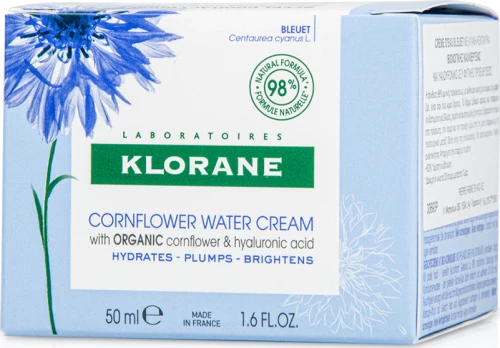 Klorane Cornflower Water Cream With Organic Cornflower & Hyaluronic Acid 50ml