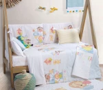 Nef-Nef Σετ Σεντόνια Κούνιας Louna Park 120x170cm White/L.Blue