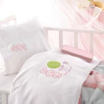 Rythmos Σετ Σεντόνια Κούνιας Sweet Summer 110x160cm Pink