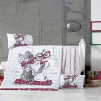 Rythmos Σετ Σεντόνια Κούνιας Kittens 100x150cm
