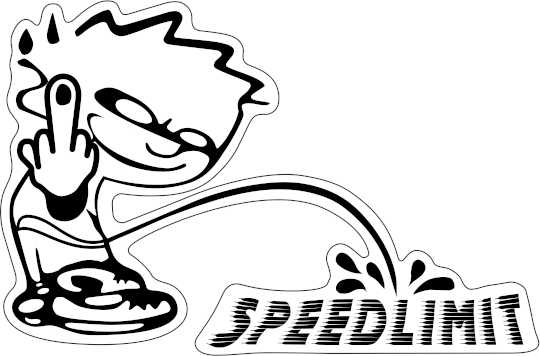ΑΥΤΟΚΟΛΛΗΤΟ MQP8P SPEEDLIMIT BLACK SET| PRINT