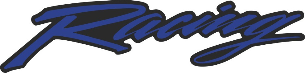 ΑΥΤΟΚΟΛΛΗΤΟ ΔΙΑΚΟΣΜΗΤΙΚΟ UNIVERSAL BLUE RACING LABEL 10PCS RACINGBP| PRINT