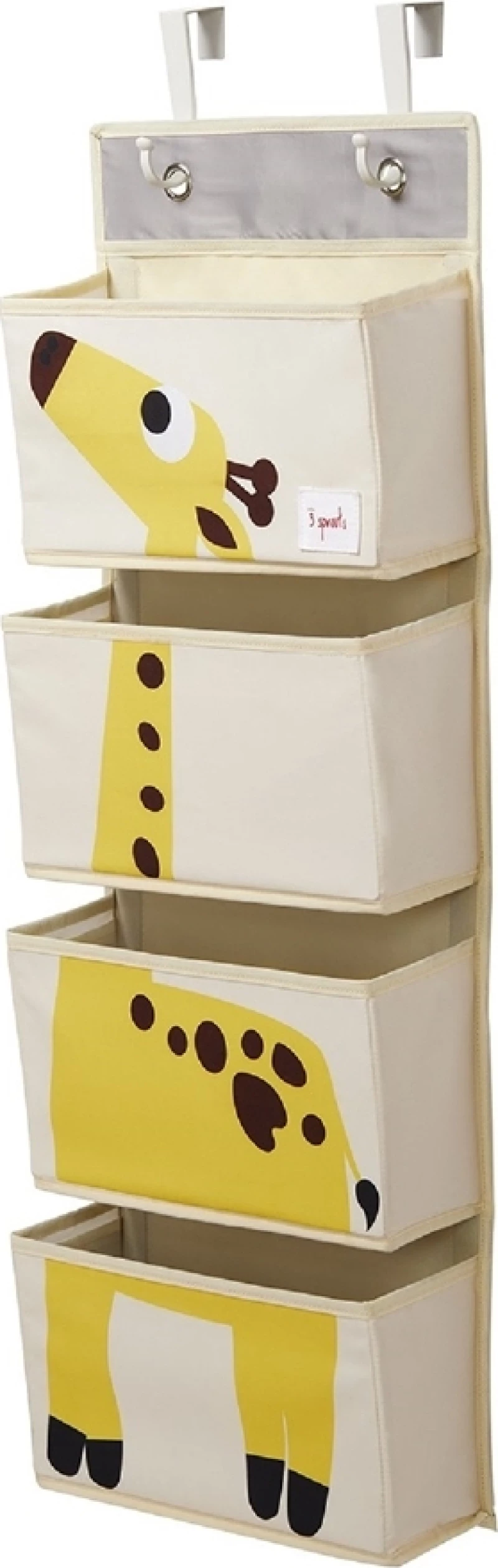 3 Sprouts Hanging Wall Organizer 4 Cases Giraffe