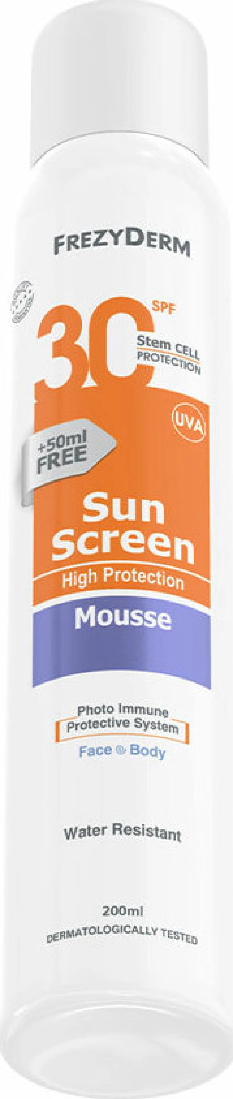 Frezyderm Sun Screen Mousse SPF30 200ml