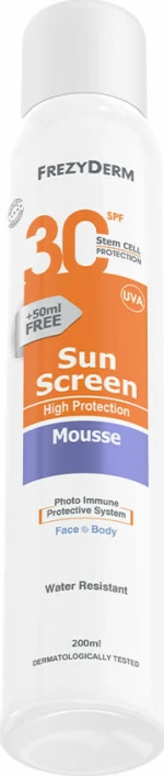 Frezyderm Sun Screen Mousse SPF30 200ml