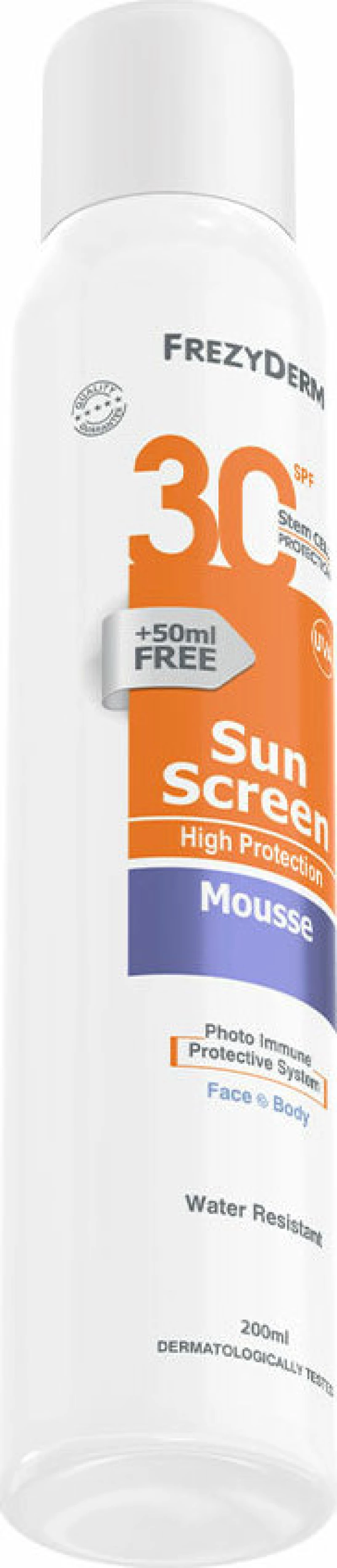 Frezyderm Sun Screen Mousse SPF30 200ml