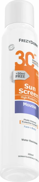 Frezyderm Sun Screen Mousse SPF30 200ml