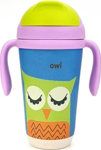 Spacecow Παγούρι Owl Παγουρίνο Μπαμπού 350ml