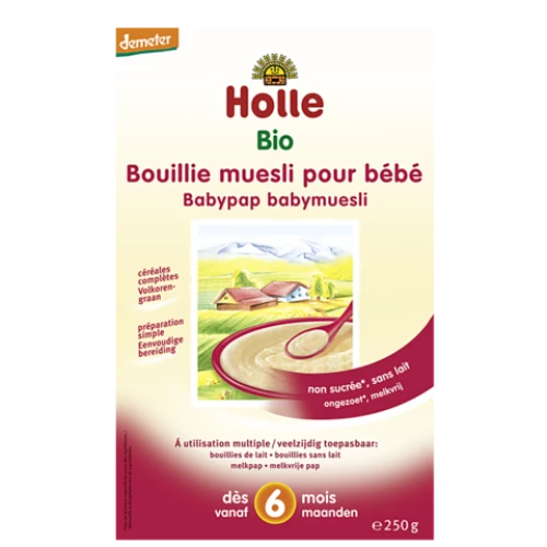 Holle Βρεφική Κρέμα Μούσλι 6m+ 250gr