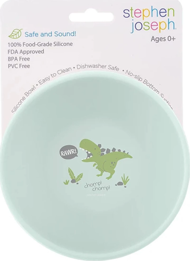 Μπολ Σιλικόνης Δεινόσαυρος Silicone Bowl Dino, Stephen Joseph