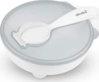 Akuku Μπωλ Με Κουτάλι White 2τμχ
