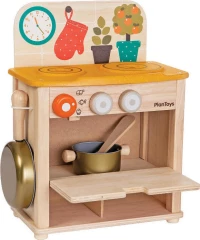 Plan Toys Ξύλινη Κουζίνα Εξοπλισμένη