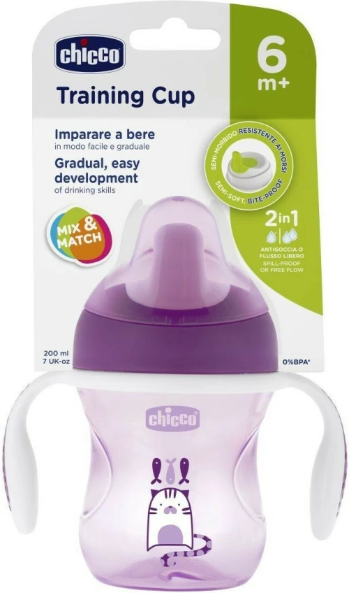 Chicco Training Cup 6m+ Purple 200ml