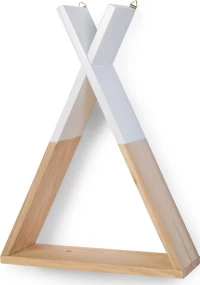 Ξύλινο Ράφι Childhome Tipi Natural White