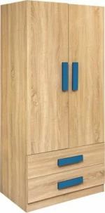 Ντουλάπα Playroom Δίφυλλη Sonoma- Σιελ 80x50x180cm