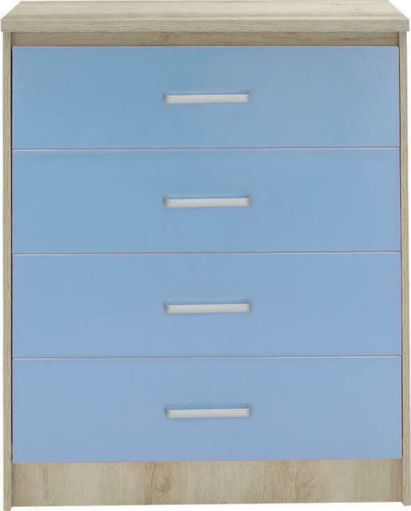 Συρταριέρα Looney Castillo-Μπλε 80x40x95cm