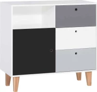 Συρταριέρα Concept Μαύρο 103.2x45x96.2cm