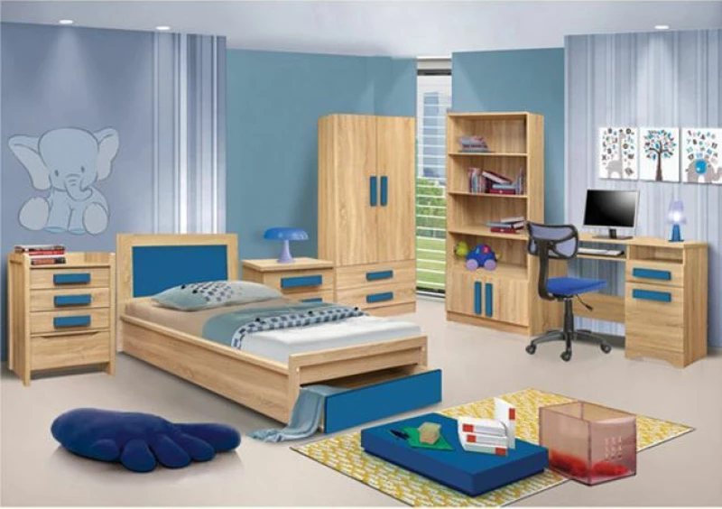 Κομοδίνο Playroom Sonoma- Σιελ 40x48x39cm