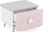 Κομοδίνο Liana Pink 44.4x38.8x33.7cm
