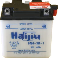 Μπαταρία Μοτοσυκλέτας Haijiu 6N6-3B-1 6V 6Ah