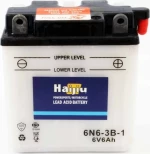 Μπαταρία Μοτοσυκλέτας Haijiu 6N6-3B-1 6V 6Ah