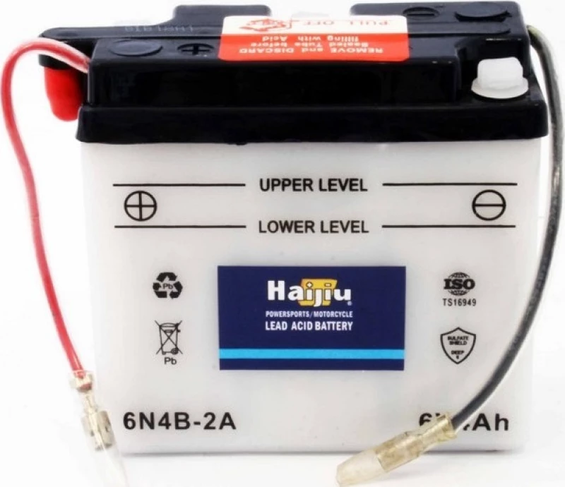 Μπαταρία Μοτοσυκλέτας Haijiu 6N4B-2A 6V 4Ah