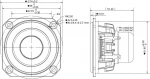 PeerLess 830 984 Woofer 2,5" fullrange,8 Ohm