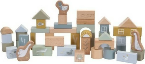 Little Dutch Building Blocks 50τμχ Blue