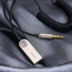Baseus Αντάπτορας Ήχου Bluetooth 5.0 Audio Adapter Usb, Aux Caba01-01 (Ασημί)