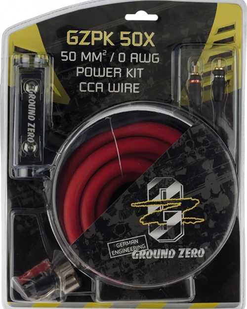 Ground Zero Gzpk 50X Ολοκληρωμένο Σετ Καλωδίωσης Ενισχυτή Αυτοκινήτου 300A