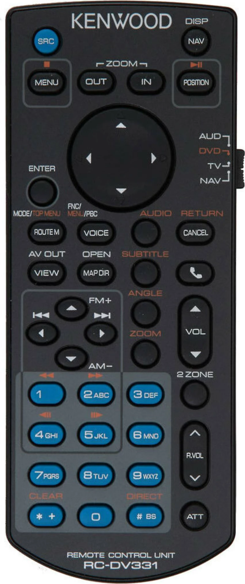 Kenwood Remote Control KNA-RCDV331