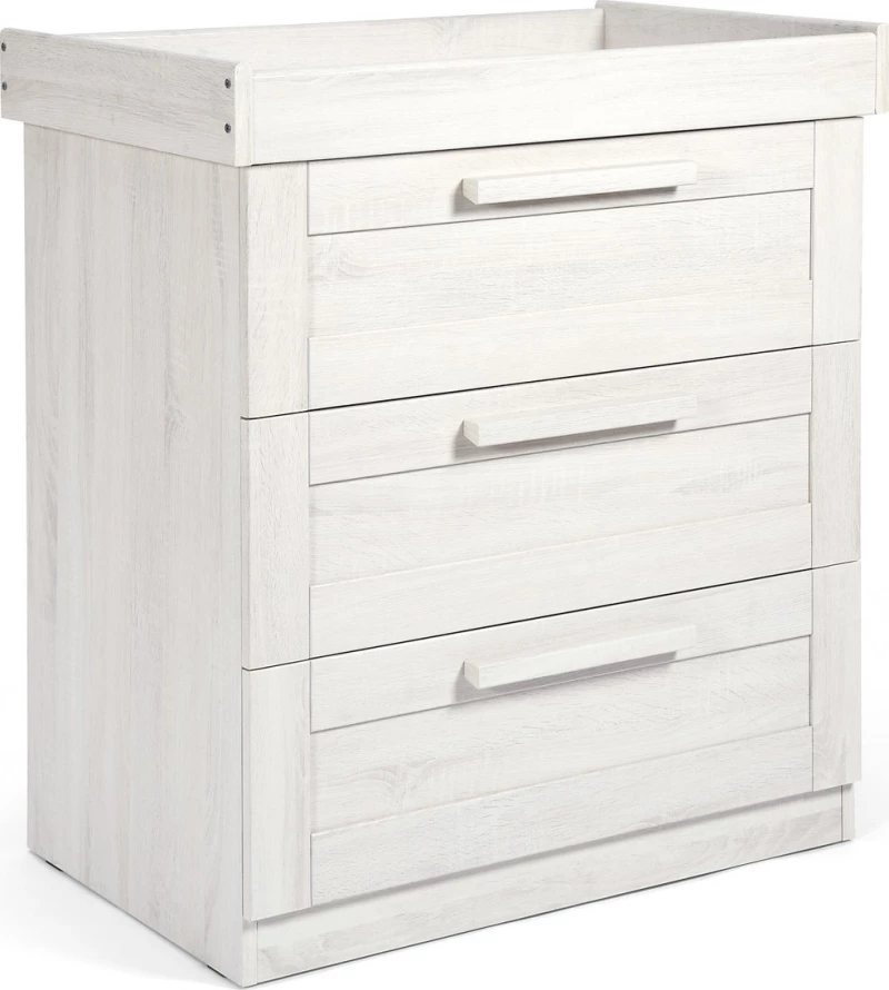 Βρεφική Συρταριέρα Atlas Nimbus White 89x52x95cm