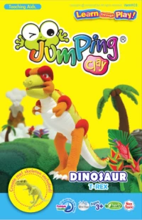 Jumping Clay T-Rex Πολύχρωμο 38gr